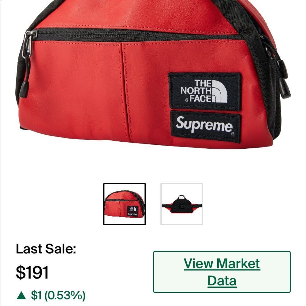 supreme leather waist bag